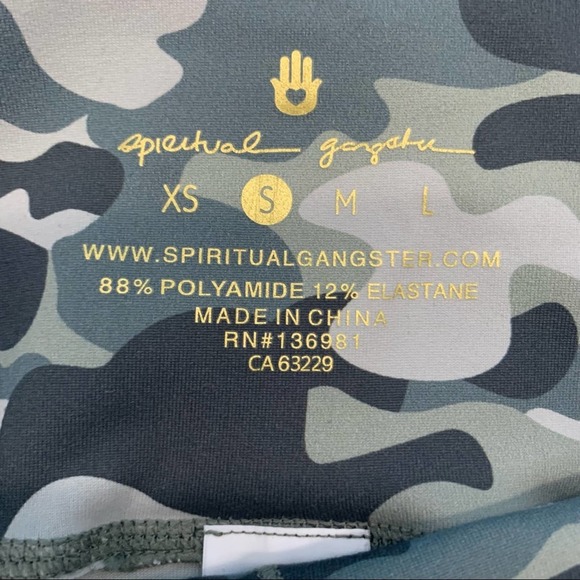 Spiritual Gangster Camo Perfect HW Leggings-S - Picture 8 of 9